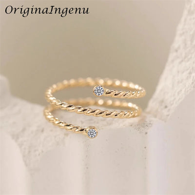 14K Gold-Filled Moissanite Band Ring