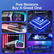 USB Bluetooth Desktop Soundbar