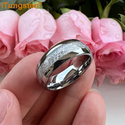 Engraved Tungsten Wedding Band