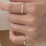 14K Gold-Filled Zircon Band Ring