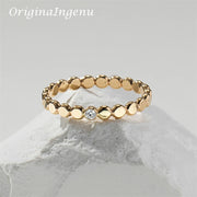 14K Gold-Filled Zircon Band Ring