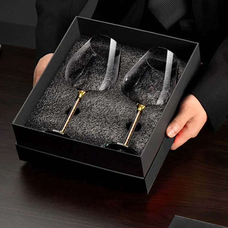 Elegant Stemmed Wine Glasses