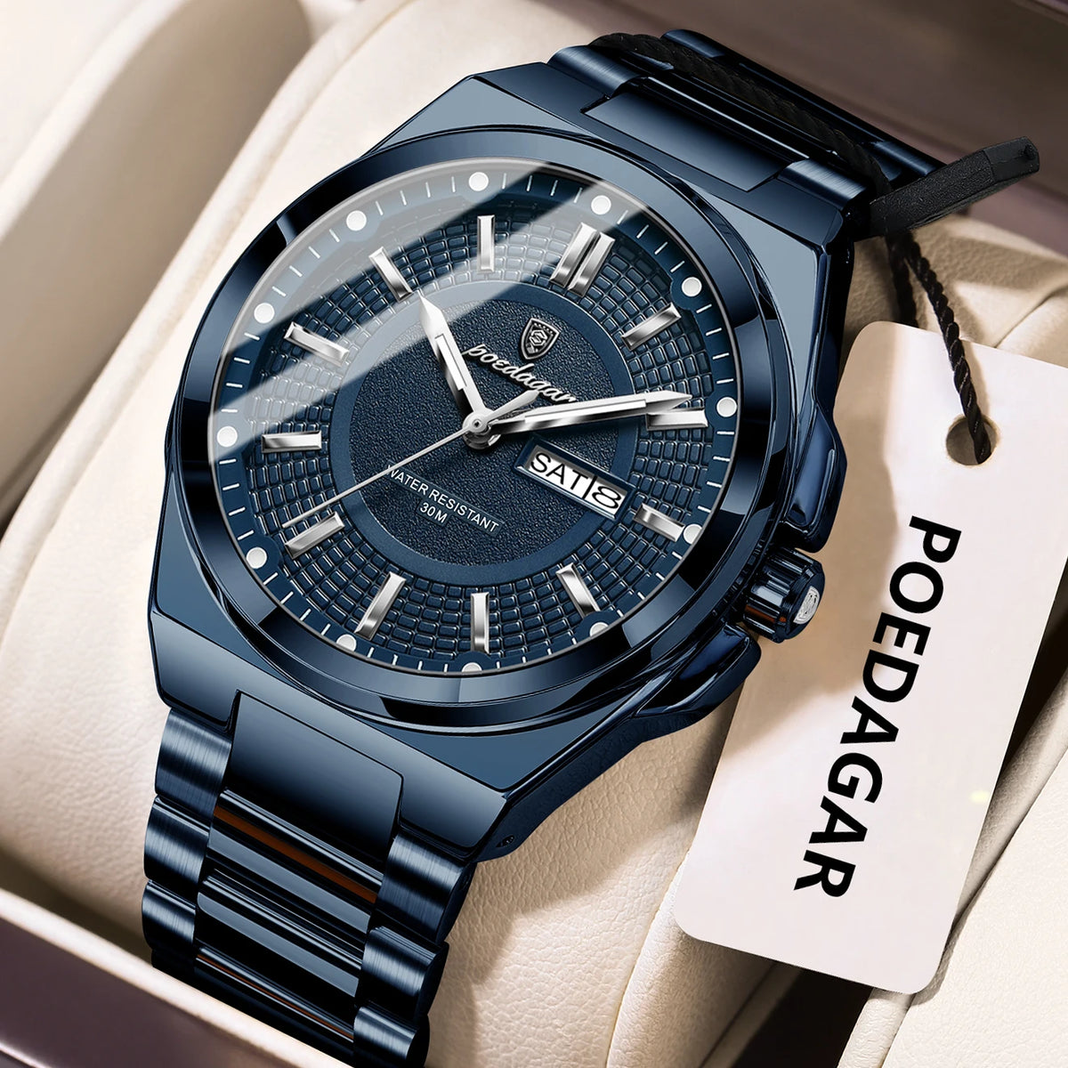 POEDAGAR Men's Sport Quartz Watch