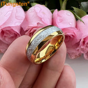 Engraved Tungsten Wedding Band