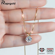 Moissanite Solitaire Pendant Necklace