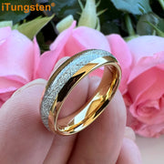 Engraved Tungsten Wedding Band