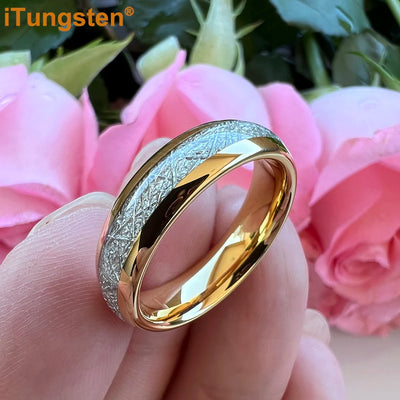 Engraved Tungsten Wedding Band