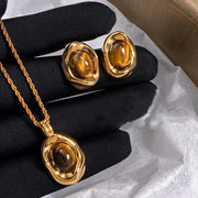 Kinel Tiger Eye Jewelry Set
