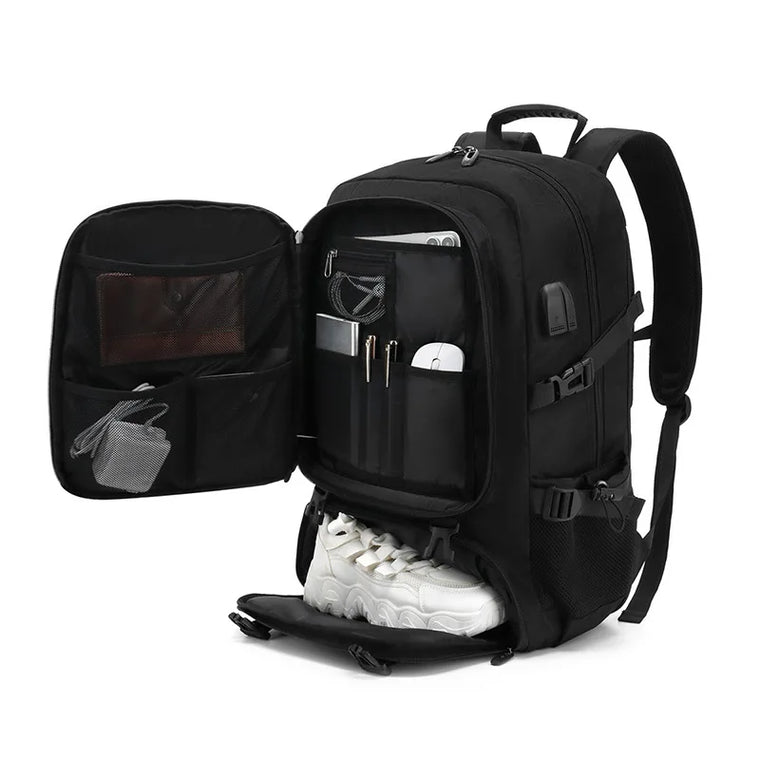 Large Travel Backpack with Shoe Compartment