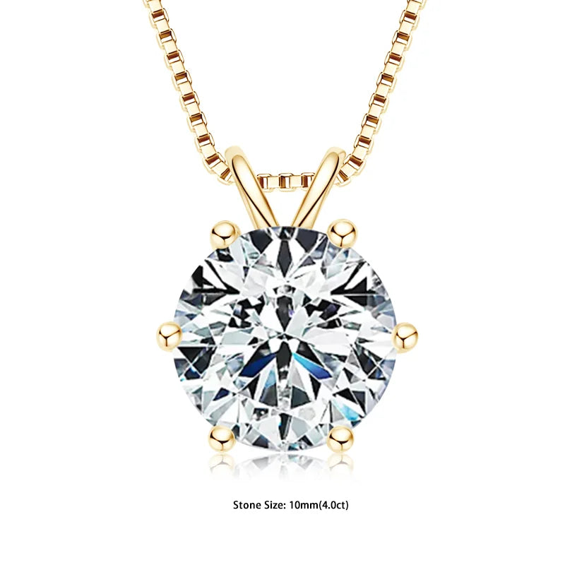 Moissanite Solitaire Pendant Necklace
