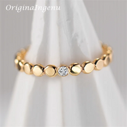 14K Gold-Filled Zircon Band Ring