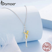 Bamoer Sterling Silver Mother & Child Hug Necklace