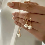 Bamoer Sterling Silver Pearl Jewelry Set