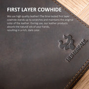 Genuine Leather Passport Wallet with Tracker Pocket