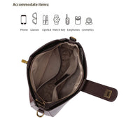 Cowhide Leather Crescent Shoulder Bag – detail view 6