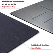 Natural Rubber Lotus Yoga Mat