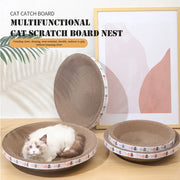 Oval Corrugated Cardboard Cat Scratcher