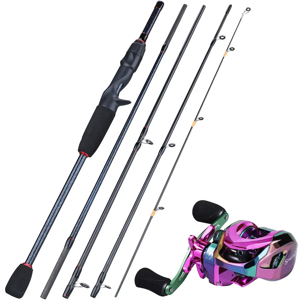 Sougayilang Baitcasting Travel Fishing Kit
