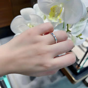 Sterling Silver Pave Zirconia Ring