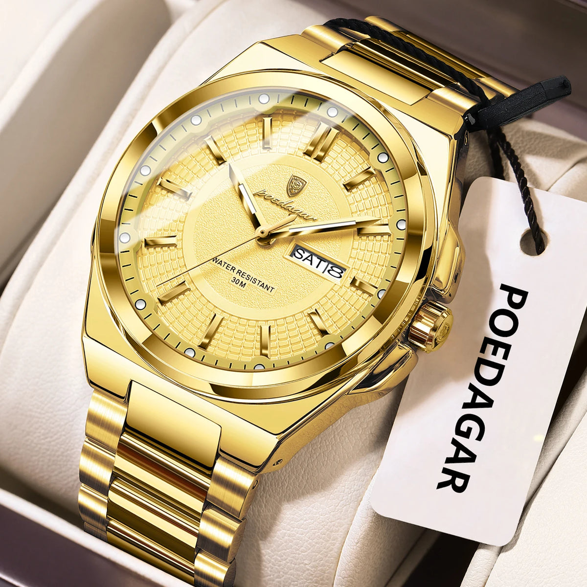 POEDAGAR Men's Sport Quartz Watch