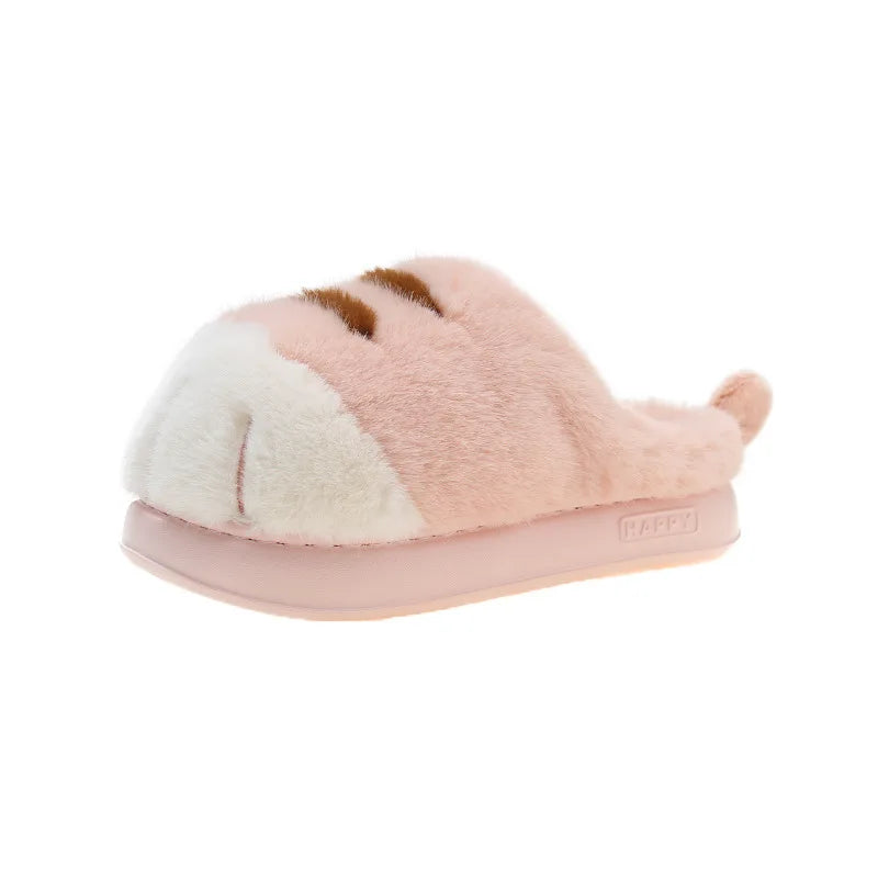 Cat Paw Plush Slippers