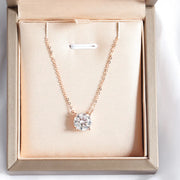 Knobspin Solitaire Pendant Necklace