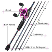 Sougayilang Baitcasting Travel Fishing Kit