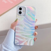 Holographic Zebra iPhone Case