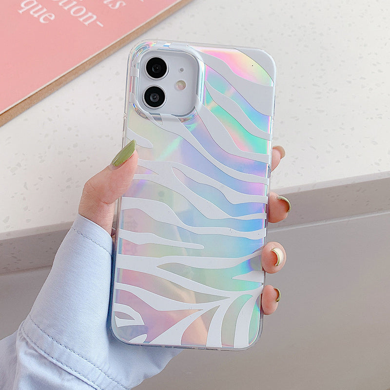 Holographic Zebra iPhone Case